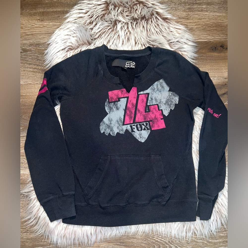 Fox racing girl black sweater